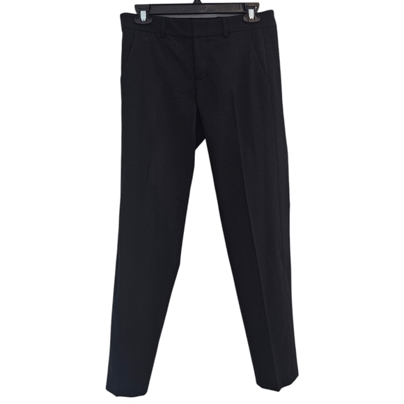 Vince Wool Black Straight Leg Carrer Work Pant 2 Preowned - Picture 7 of 8